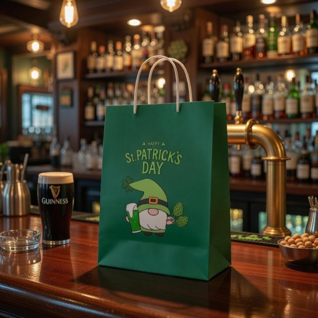St. Patrick’s Day Gnome Green Gift Bag (Creator Uploaded)