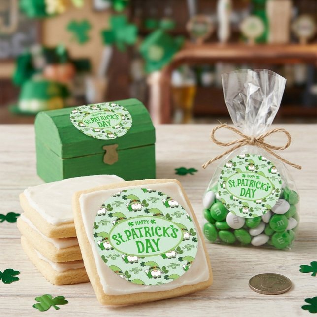 St. Patrick’s Day Gnome Green Sticker (Creator Uploaded)