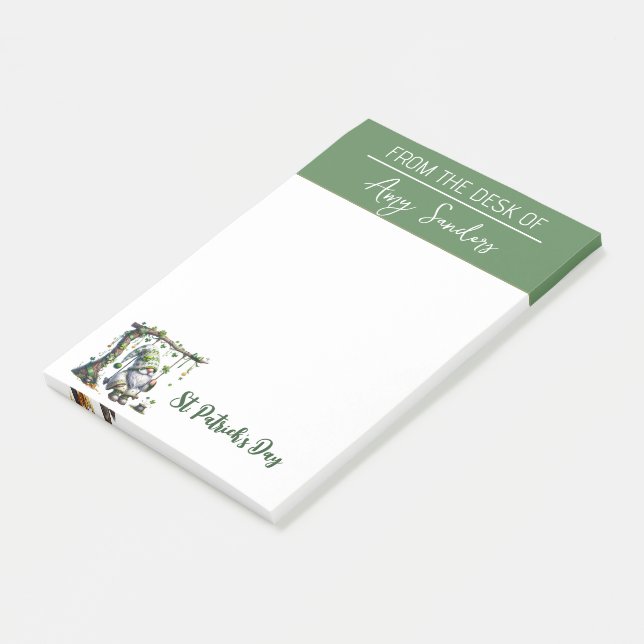 St. Patrick’s Day Gnome Notepad (Angled)