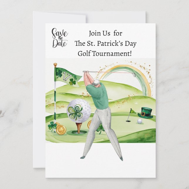 St. Patrick’s Day Golf Tournament Invitation (Front)
