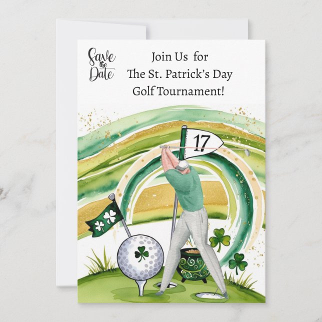 St. Patrick’s Day Golf Tournament Invitation (Front)