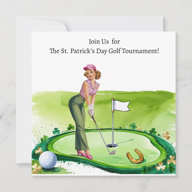 St. Patrick’s Day Golf Tournament Invitation (Front)