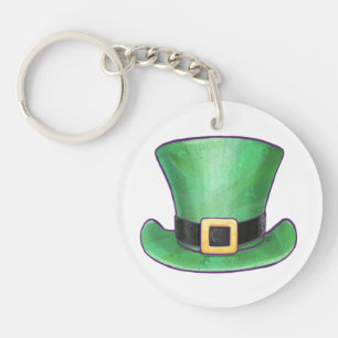St Patrick’s Day Green Top Hat Key Ring
