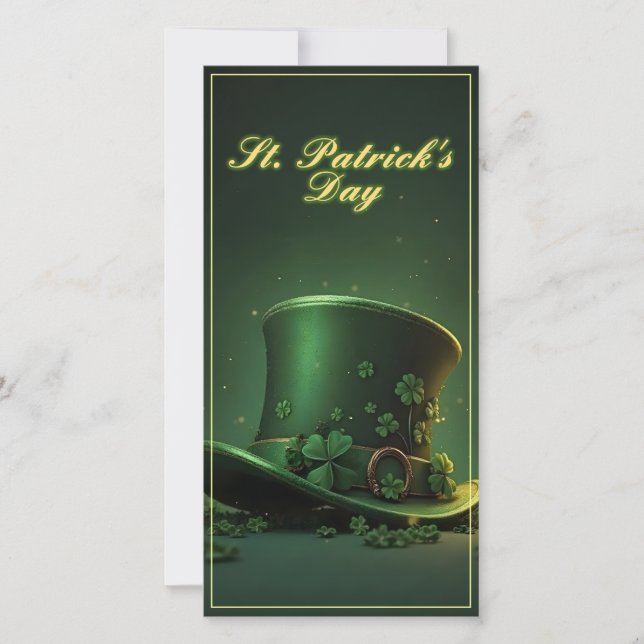 St. Patrick’s Day Hat and Shamrock Design (Front)