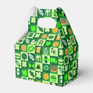 St. Patrick’s Day Icons Seamless Pattern Favour Box