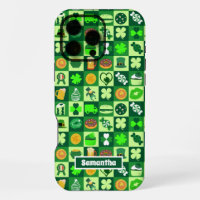 St. Patrick’s Day Icons Seamless Pattern