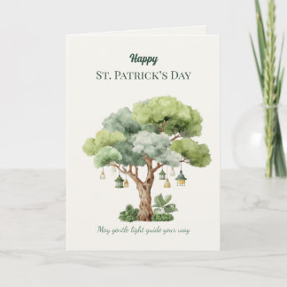 St. Patrick’s Day Irish Tree Lantern Card 