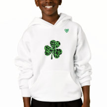 St. Patrick’s Day Kids Leopard Shamrock Shirt