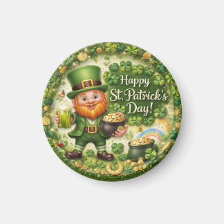 St. Patrick’s Day Leprechaun Keychain Magnet
