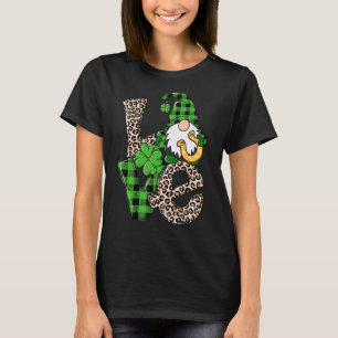 St Patrick S Day Love Gnomes Shamrock Horseshoe Ir T-Shirt