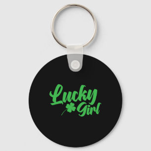 St. Patrick`s Day Lucky Girl Key Ring