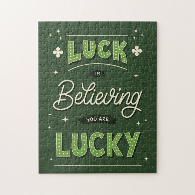 St. Patrick’s Day Lucky Quote Jigsaw Puzzle (Vertical)