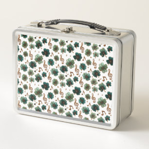 St. Patrick’s Day Musical Shamrock Metal Lunch Box