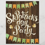 St. Patrick’s Day Party Event Flyer<br><div class="desc">Size: 8.5" x 11"
Make your promotional materials stand out with a custom flyer. The perfect size for all of your promotional needs,  you can upload your own photos,  graphics,  and logos to craft the perfect flyers for your event,  party,  or grand opening.</div>