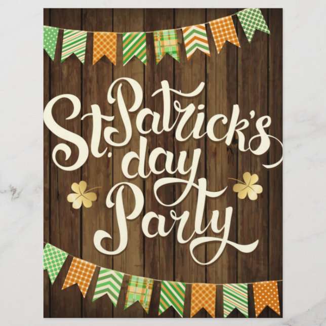 St. Patrick’s Day Party Event Flyer (Front)