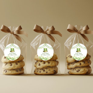 St Patrick’s Day Party Green Clover Gift Label
