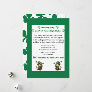 St. Patrick’s Day Party Invitation – Cat Lovers