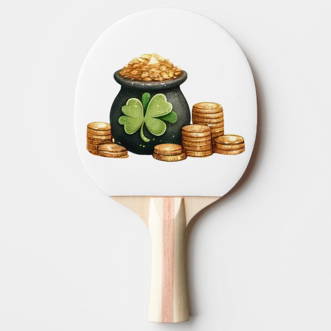 St. Patrick’s Day Ping Pong Paddle (Front)