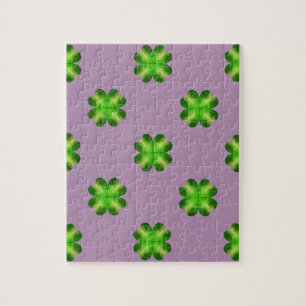 St. Patrick’s Day Shamrock Background Jigsaw Puzzle