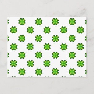 St. Patrick’s Day Shamrock Background Postcard
