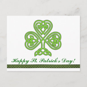 St. Patrick’s Day Shamrock Clover Postcard