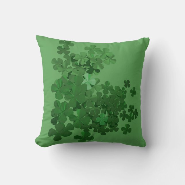 St. Patrick’s Day Shamrock Cushion (Front)