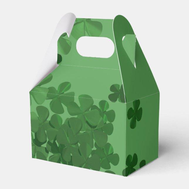 St. Patrick’s Day Shamrock Favour Box (Front Side)