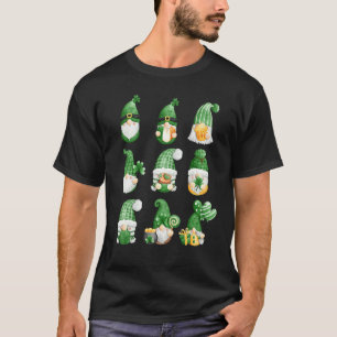 St Patrick S Day Shamrock Gnome Cute Collection Lu T-Shirt