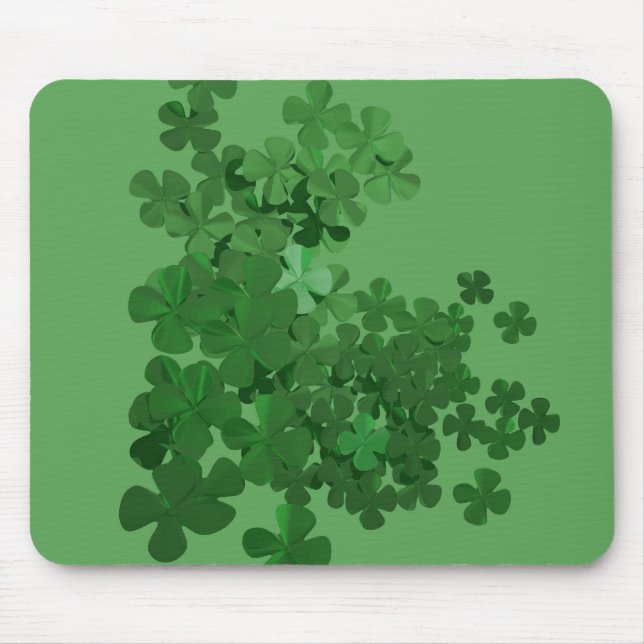 St. Patrick’s Day Shamrock Mouse Mat (Front)