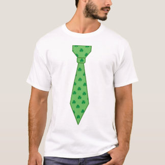 St. Patrick’s Day Shamrock Tie T-Shirt
