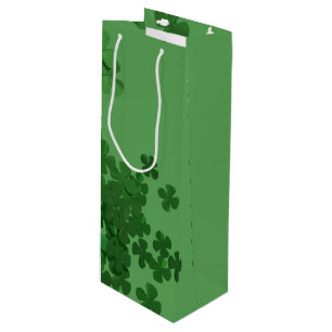 St. Patrick’s Day Shamrock Wine Gift Bag