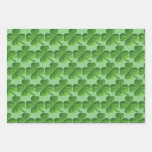 St Patrick’s Day Shamrock Wrapping Paper