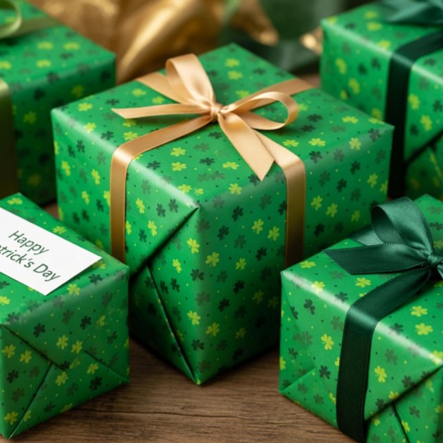 St. Patrick’s Day Shamrock Wrapping Paper (Creator Uploaded)