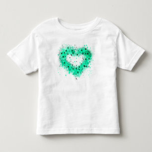 St. Patrick’s day   spray paint glittering heart Toddler T-Shirt