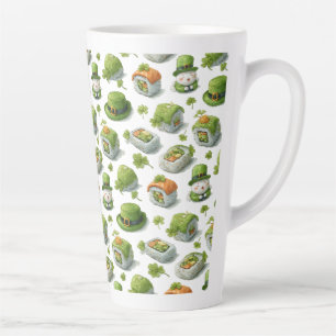St. Patrick’s Day Sushi Rolls & Shamrock Latte Mug