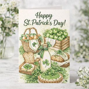 St Patrick’s Day Traditional Irish Cottage Kitchen Card