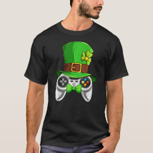 St Patrick S Day Video Game Leprechaun Costume Sha T-Shirt