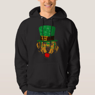 St Patrick’s Irish Golden Retriever Leprechaun Hat Hoodie