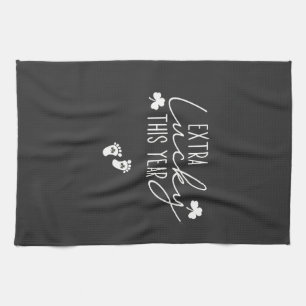 st. patrick’s pub humour, lucky charm drinking shi tea towel
