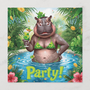 St. Patrick’s Tropical Pool Party Invitation