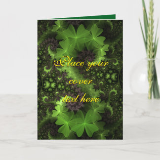 St Patrick Shamrock Field Card