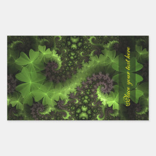 St Patrick Shamrock Field Rectangular Sticker