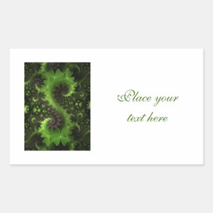 St Patrick Shamrock Field Rectangular Sticker