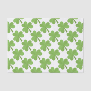 St. Patrick Shamrock Irish Ireland Clover Pattern Tissue Paper