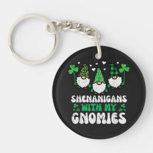 St Patrick Shenanigans With Gnomies Gnomes Key Ring