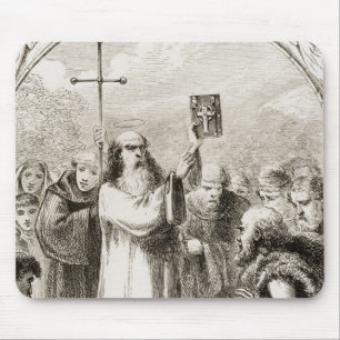 St. Patrick showing the people of Ireland the Four Mouse Mat