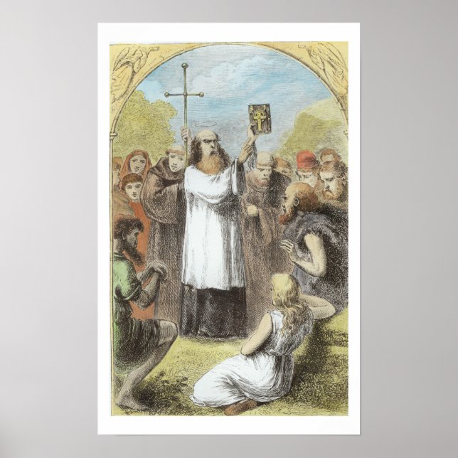 St. Patrick showing the people of Ireland the Four Poster (Front)