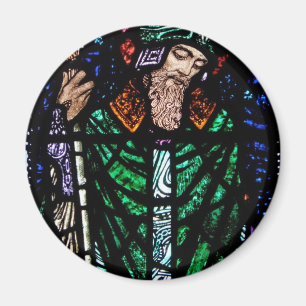 St. Patrick Stained Glass Magnet