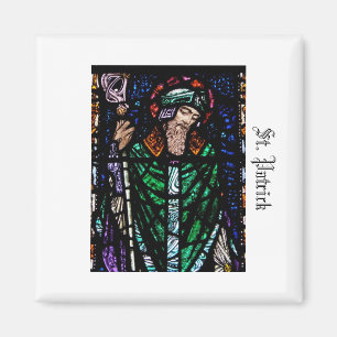 St. Patrick Stained Glass Magnet