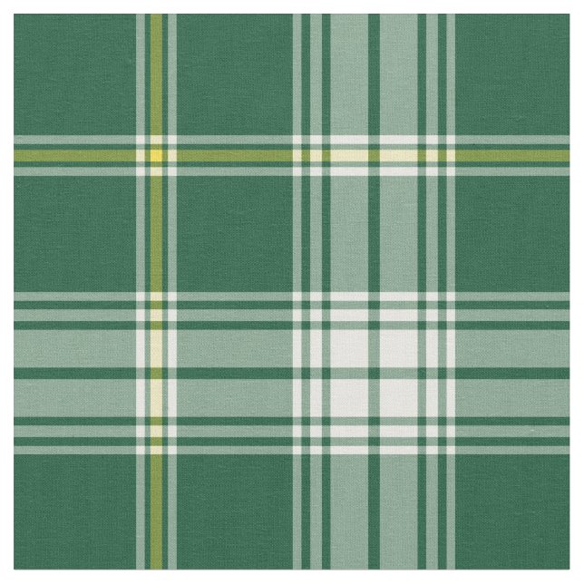 St Patrick Tartan Fabric (Close Up)